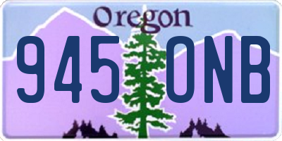 OR license plate 945ONB
