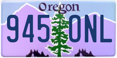 OR license plate 945ONL