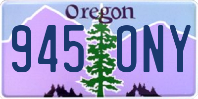 OR license plate 945ONY
