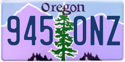 OR license plate 945ONZ