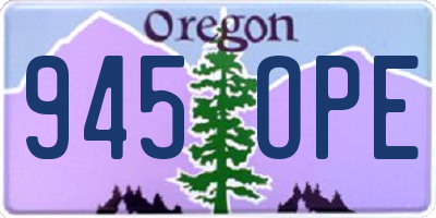 OR license plate 945OPE