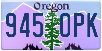 OR license plate 945OPK