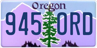OR license plate 945ORD