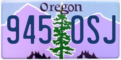 OR license plate 945OSJ