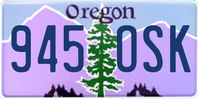 OR license plate 945OSK