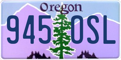 OR license plate 945OSL