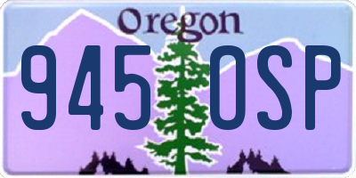 OR license plate 945OSP