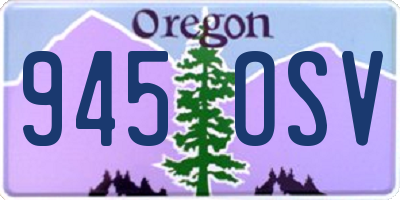 OR license plate 945OSV
