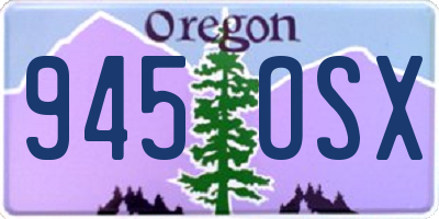 OR license plate 945OSX