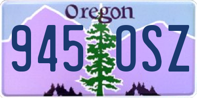 OR license plate 945OSZ