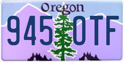 OR license plate 945OTF
