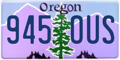 OR license plate 945OUS