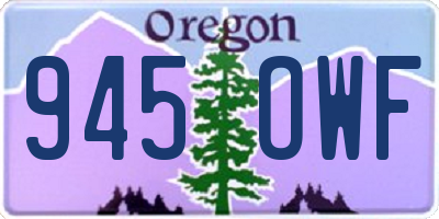 OR license plate 945OWF