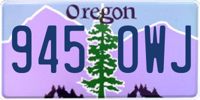 OR license plate 945OWJ