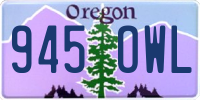OR license plate 945OWL