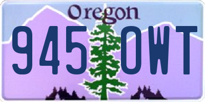 OR license plate 945OWT