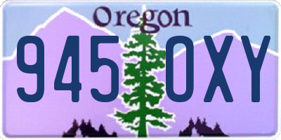 OR license plate 945OXY