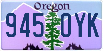OR license plate 945OYK