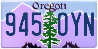 OR license plate 945OYN
