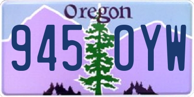 OR license plate 945OYW