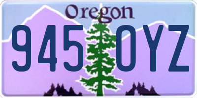 OR license plate 945OYZ