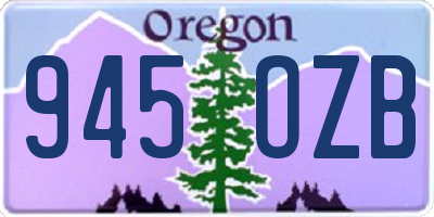 OR license plate 945OZB