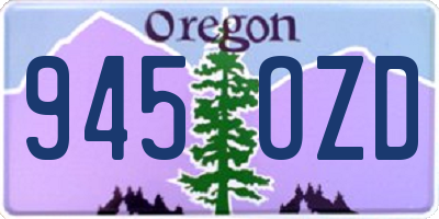OR license plate 945OZD