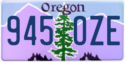 OR license plate 945OZE