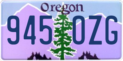 OR license plate 945OZG