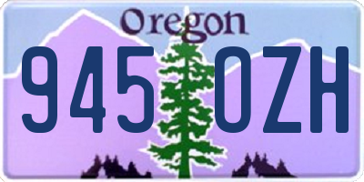OR license plate 945OZH