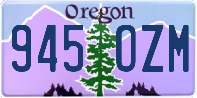 OR license plate 945OZM