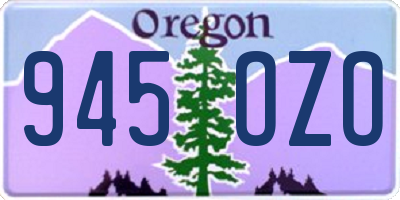 OR license plate 945OZO
