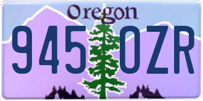 OR license plate 945OZR