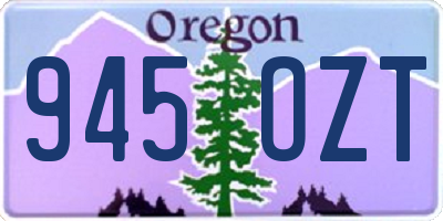 OR license plate 945OZT