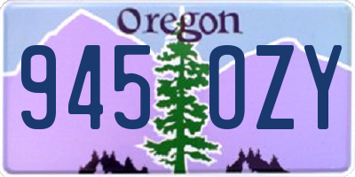 OR license plate 945OZY
