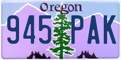 OR license plate 945PAK