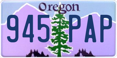 OR license plate 945PAP