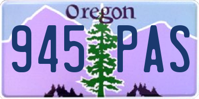 OR license plate 945PAS