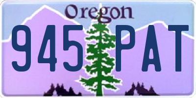 OR license plate 945PAT