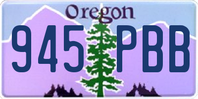 OR license plate 945PBB