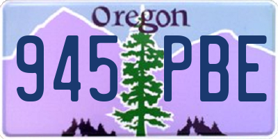 OR license plate 945PBE