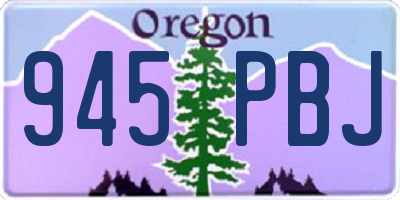 OR license plate 945PBJ