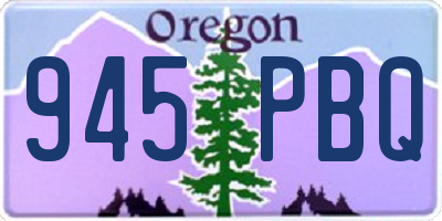 OR license plate 945PBQ