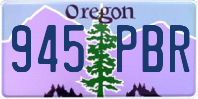 OR license plate 945PBR