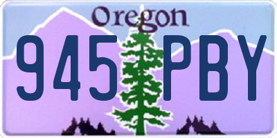 OR license plate 945PBY