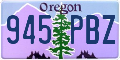 OR license plate 945PBZ