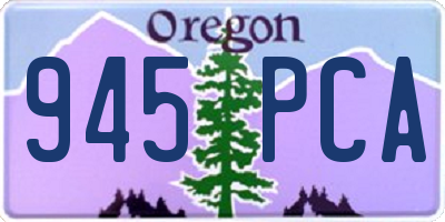OR license plate 945PCA