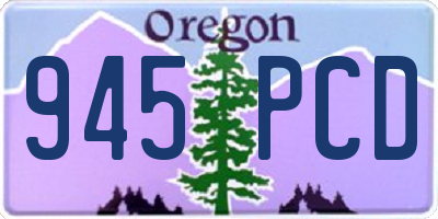 OR license plate 945PCD