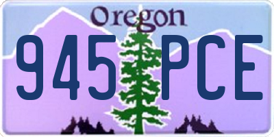 OR license plate 945PCE