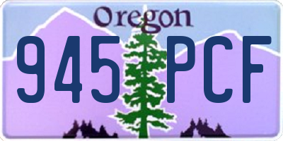 OR license plate 945PCF